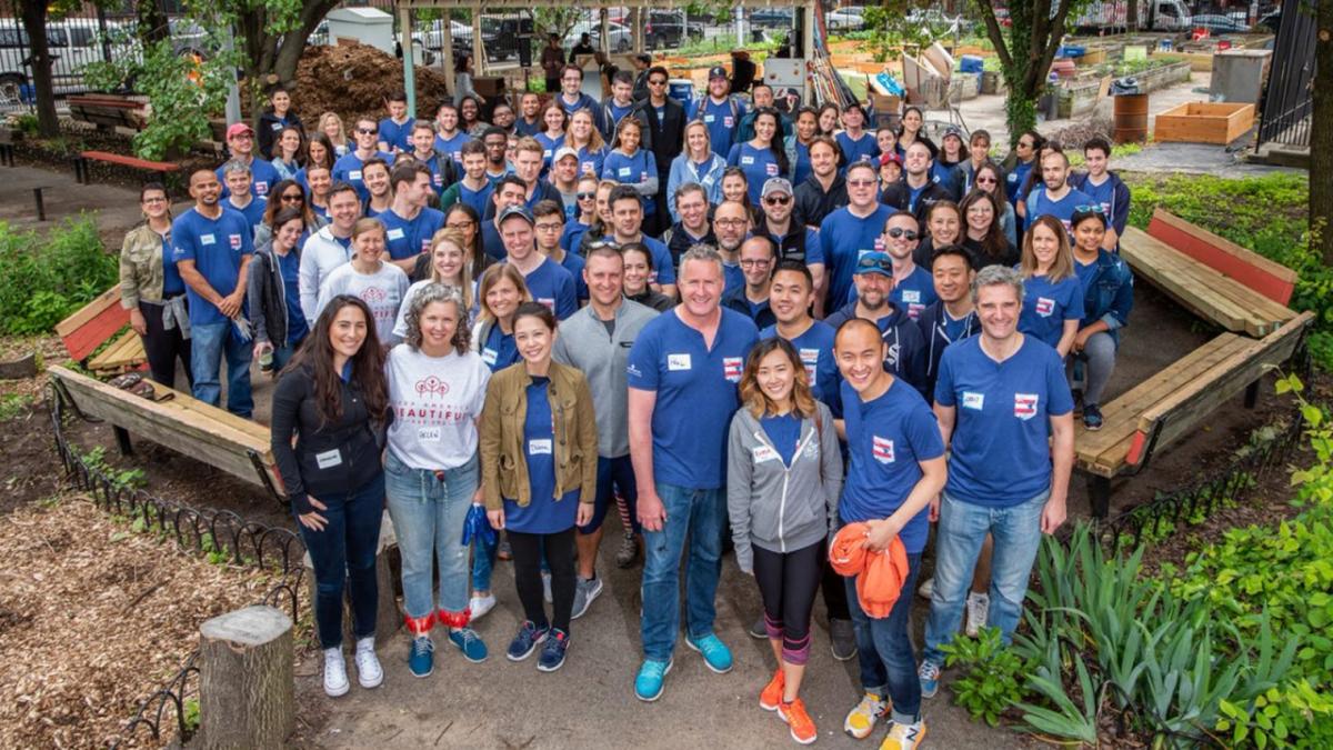 Employee volunteers from 2018 Pernod Ricard Responsib'ALL Day in New York City.