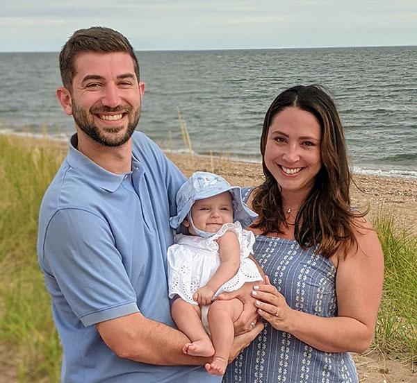 Steve Pribis family at beach