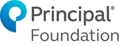Principal Foundation logo with blue symbol.