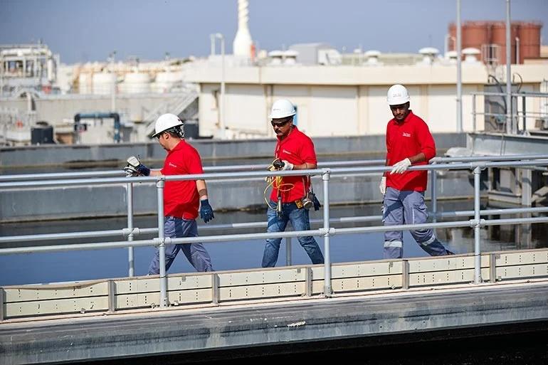 Three Veolia workers 
