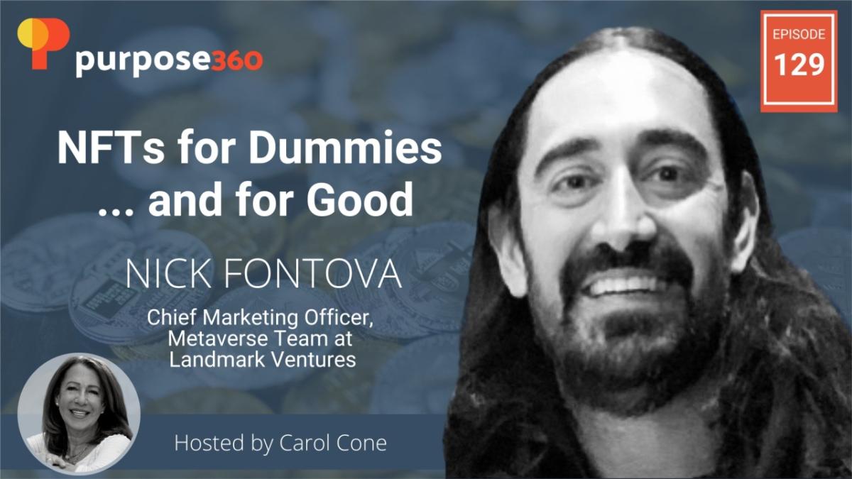 "NFTs for Dummies ... and for good" event poster
