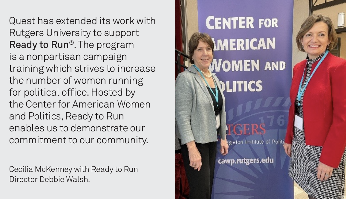 Image of Cecilia McKenney with Ready to Run Director Debbie Walsh.