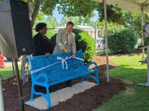  unveiling of the the Aflac park bench