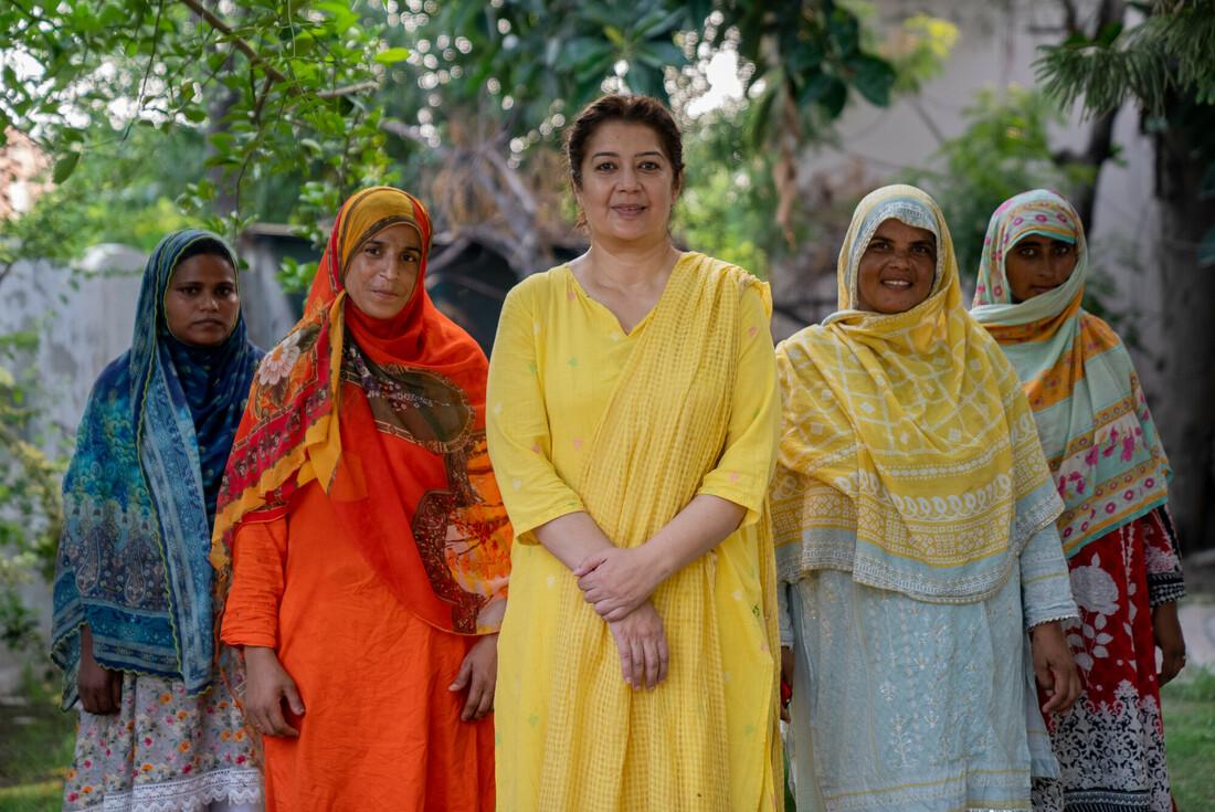 Saima, from Lahore, Pakistan, textile entrepreneur. Image courtesy of Business Fights Poverty. " "