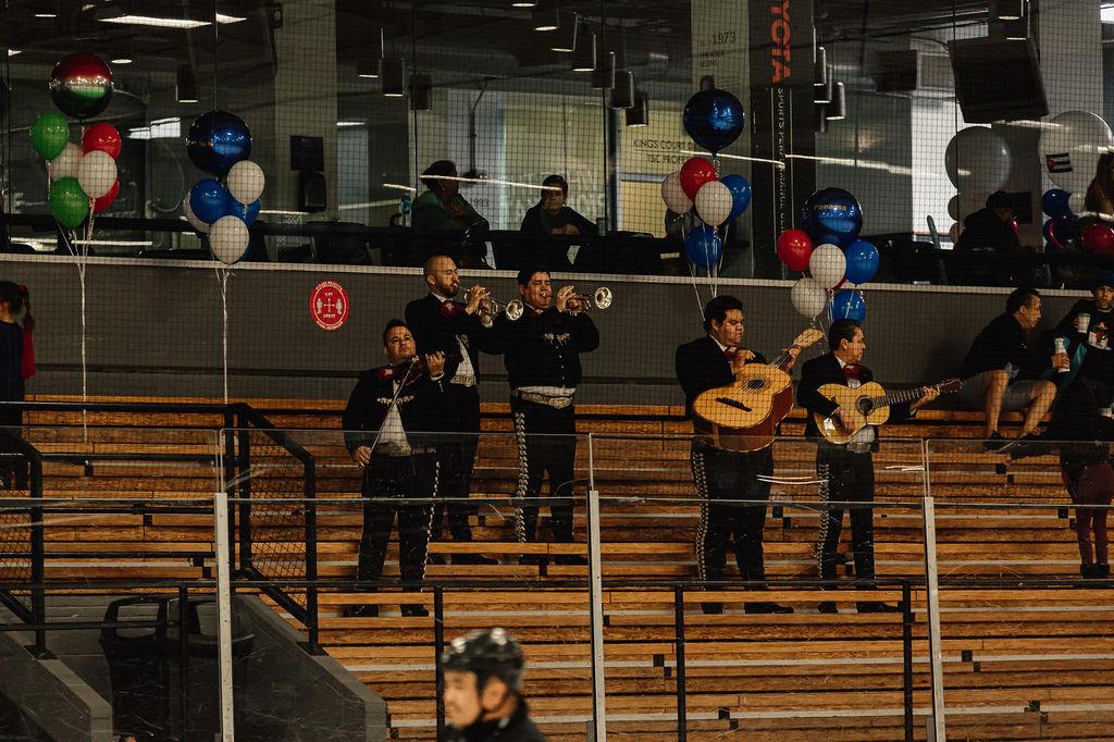 A local mariachi band performed at the LA Kings Hispanic Heritage Month event hosted at  Toyota Sports Performance Center. Photo credit: Jason C Williams Photography