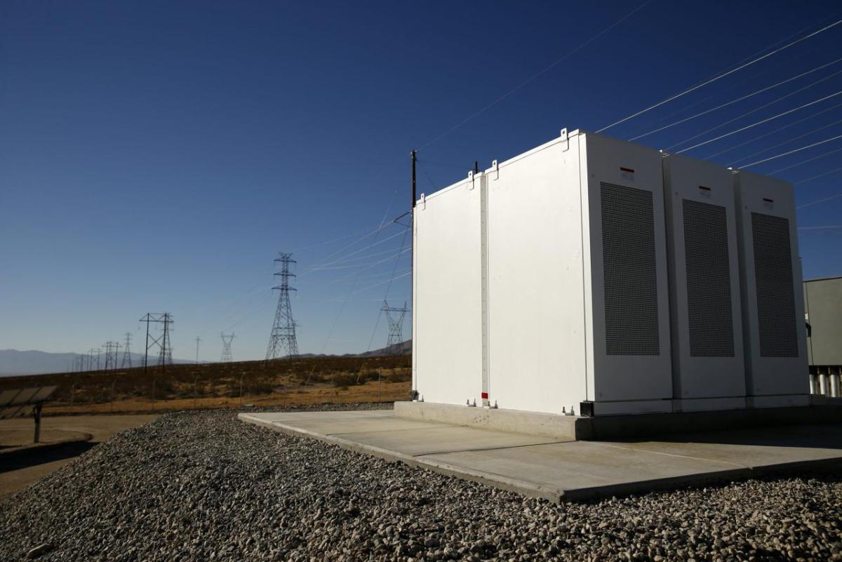Image courtesy of Recurrent Energy Power cells under power lines