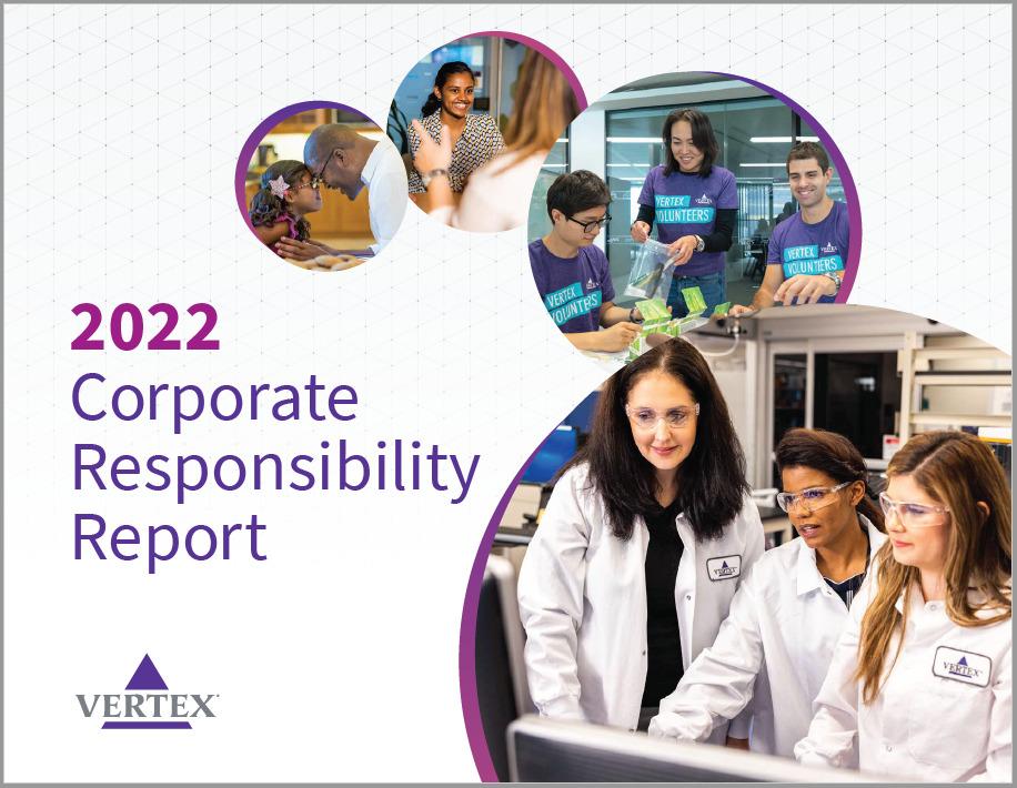 "2022 Corporate Responsibility Report" with employee images