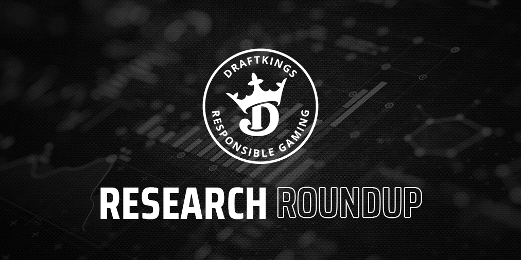 DraftKings logo with "Research Roundup"