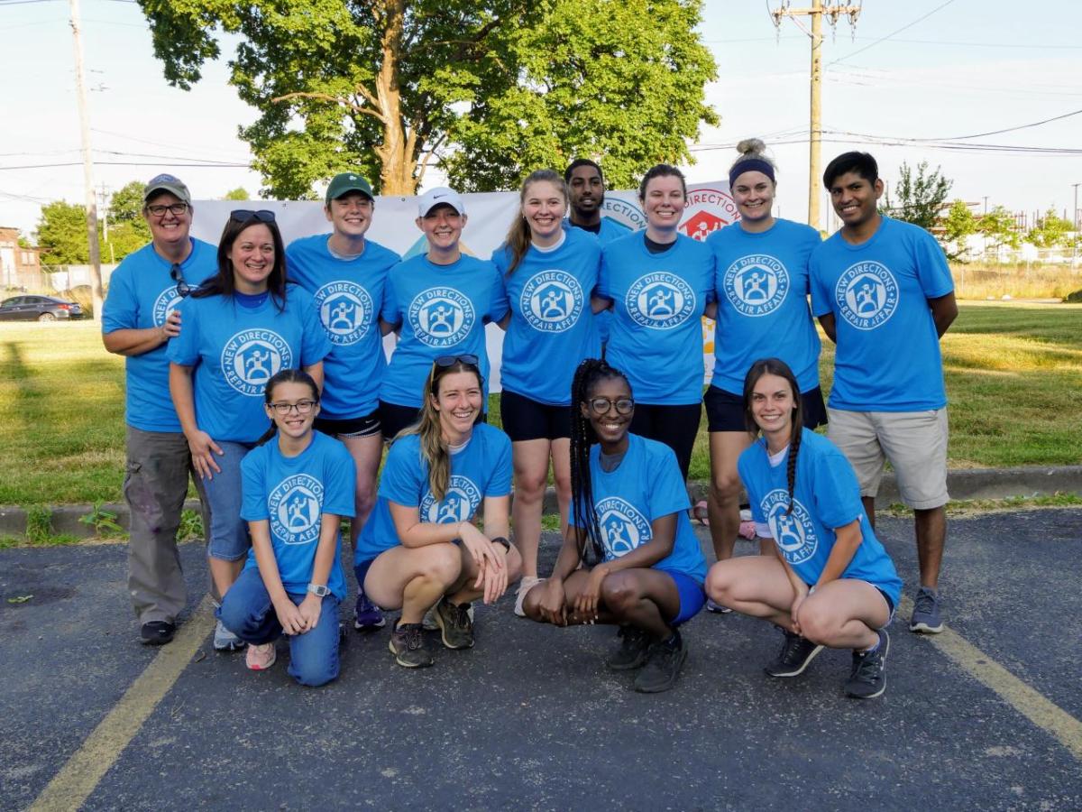 Fifth Third teams up with New Directions Repair Affair as a part of its Empowering Black Futures Neighborhood program in West Louisville’s Russell neighborhood. Volunteers help make critical repairs that allow owners to age in place and build generational wealth. Russell Repair Affair Team