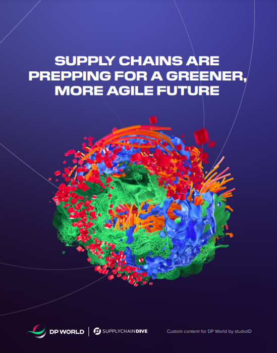 Cover image of the 'Supply Chains Prepping for a Greener, More Agile Future' report