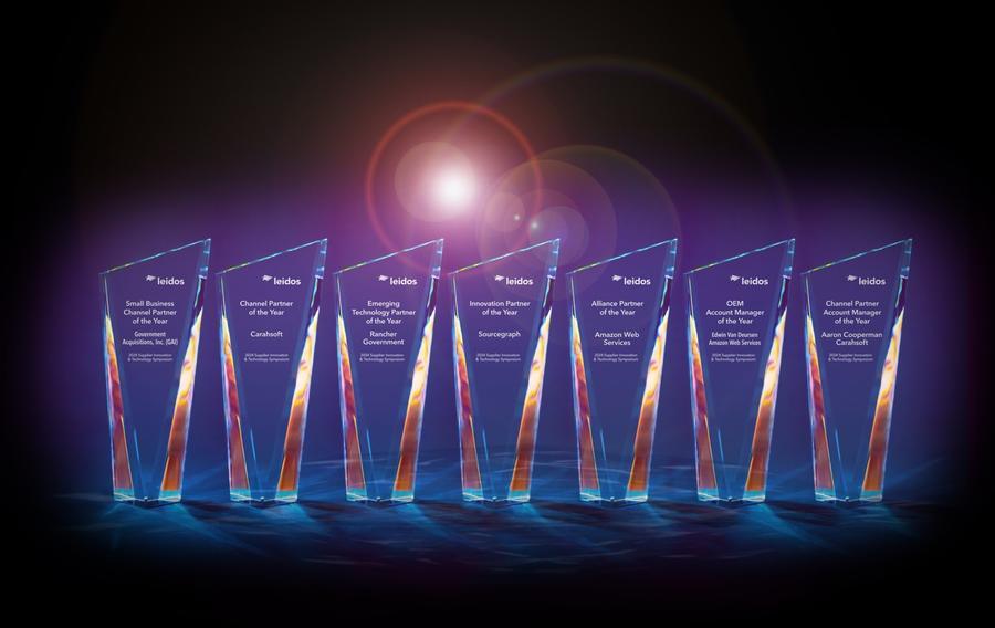 Leidos presented seven awards to honor suppliers for their excellence in technology, collaboration, partnership, and innovation at the 2024 Leidos Supplier Innovation & Technology Symposium on Aug. 6, 2024. (Leidos/Jay Townsend) seven awards