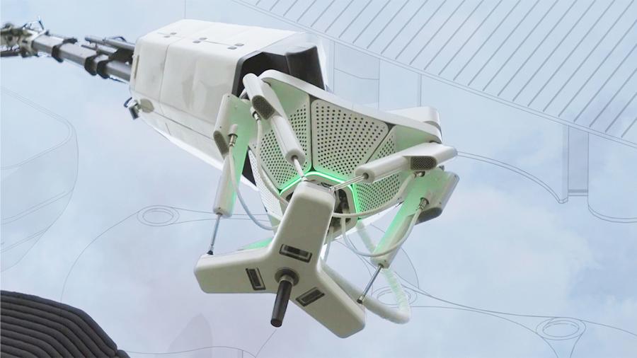 Tech startup ICON engineers innovative homebuilding tools, such as the multi-story 3D printing robot Phoenix (pictured), to bring down project costs and make housing more accessible. Multi-story 3D printing robot Phoenix