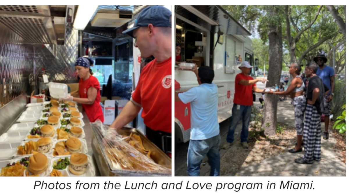 Photos from the Lunch and Love program in Miami