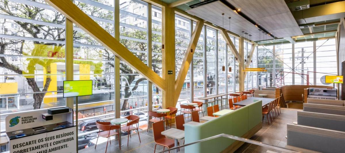 Interior of the Sao Paulo McDonalds