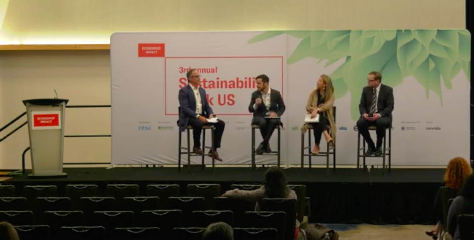 photo of the panel at The Economist's 3rd Annual Sustainability Week US