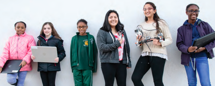 Students from Girls Who Code