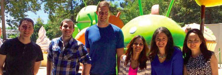Moody's employees during a tour of Google's campus