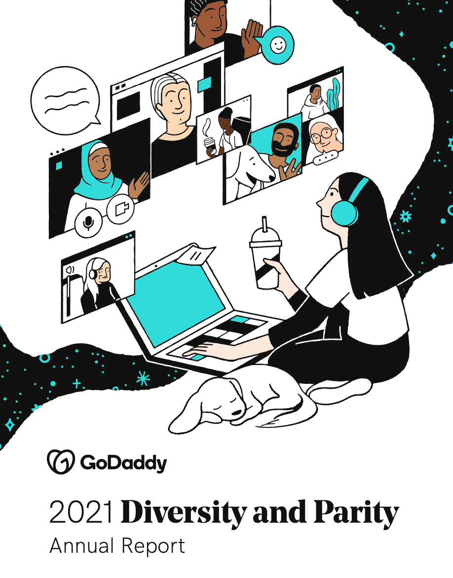 GoDaddy 2021 Diversity and Parity Annual Report cover