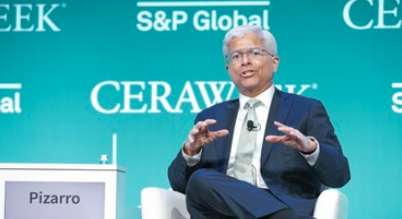 President and CEO Pedro J. Pizarro speaks during the "Charging Fast! Electrifying America's Highways" panel at CERAWeek by S&P Global in March 2022.