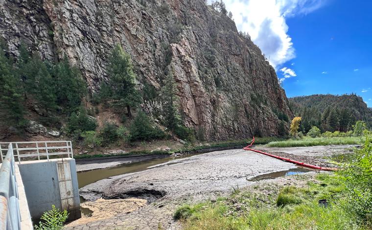 Sediment build up in the Gallinas River (in NM) post Calf Canyon Fire causing costly issues for wildlife, the municipal water supply, and farmers and ranchers in the area