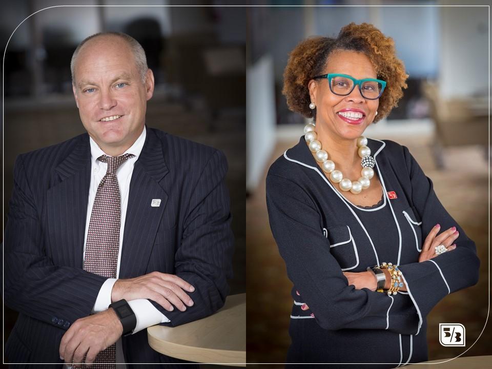 Shawn Harter, senior vice president and director of talent acquisition at Fifth Third; Hosetta Coleman, senior vice president and head of university relations at Fifth Third