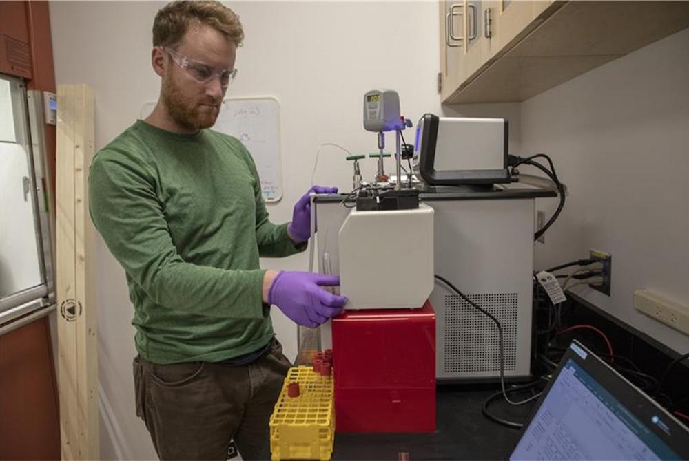 Collin Ward led the WHOI research team that studied biodegradation of cellulose diacetate.