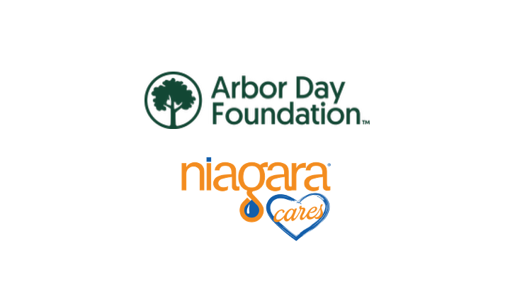 Arbor Day Foundation and Niagara Cares logo