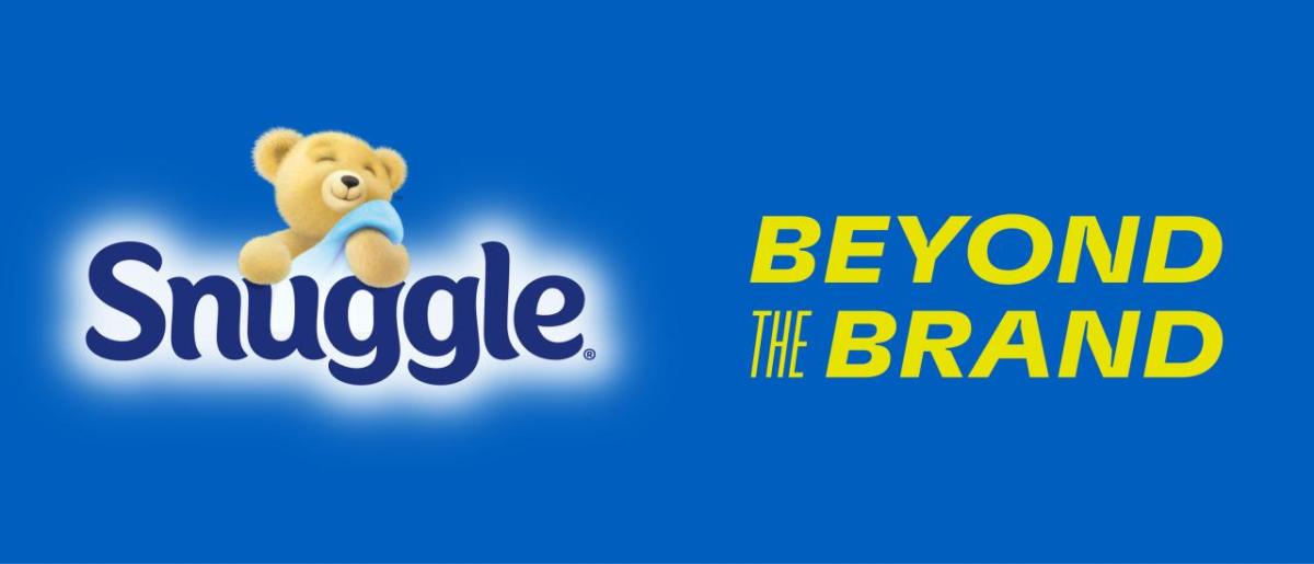 Snuggle logo with the text "beyond the brand"