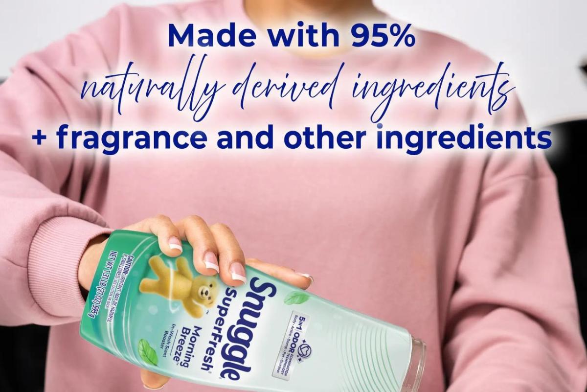 "Made with 95% naturally derived ingredients plus fragrance and other ingredients"