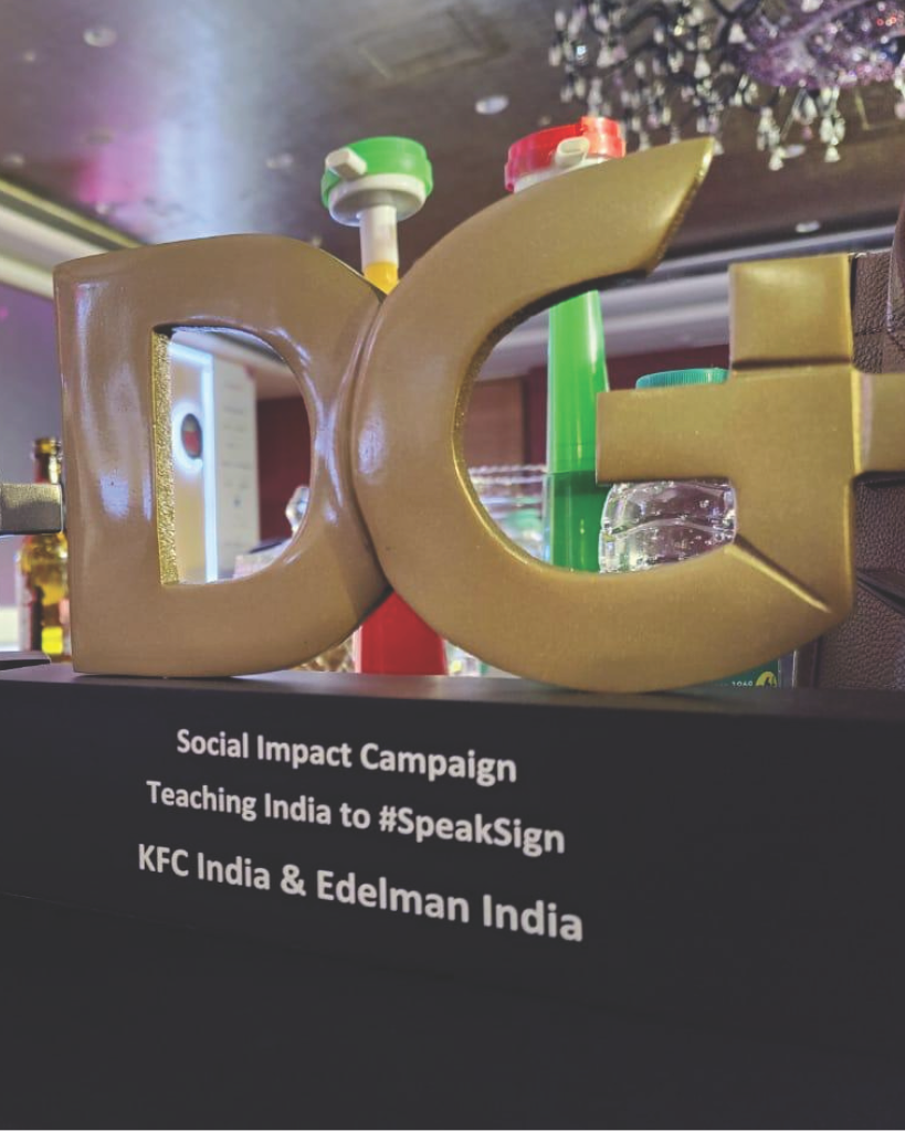 DG award for Social Impact Campaign. 