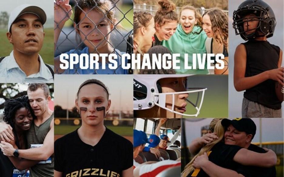 Sports Change lives photo montage.