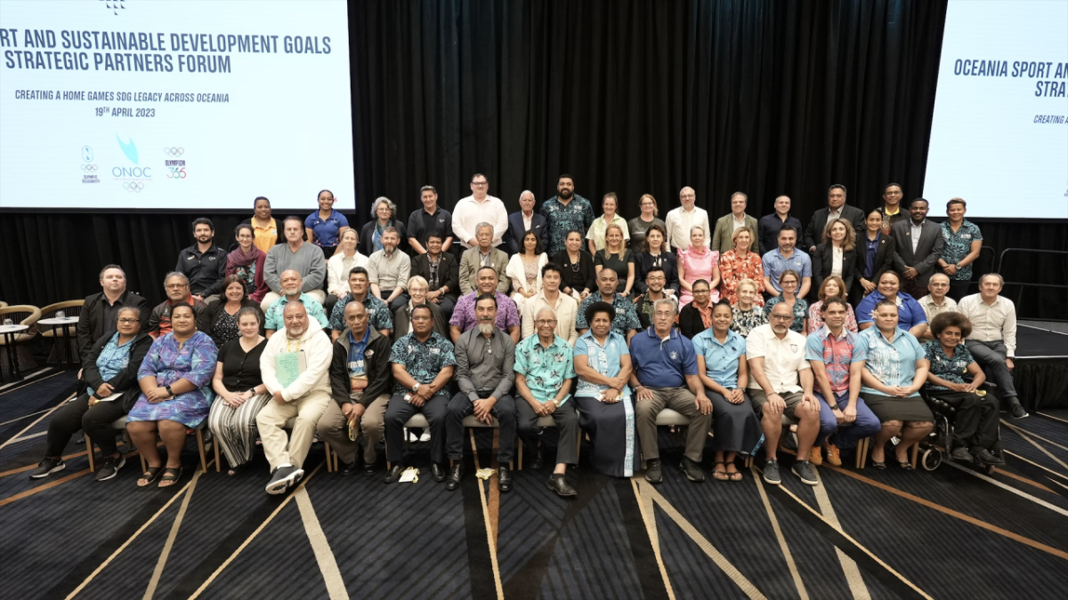 Group of people at the Sport and Sustainable Development Strategic Partners Forum