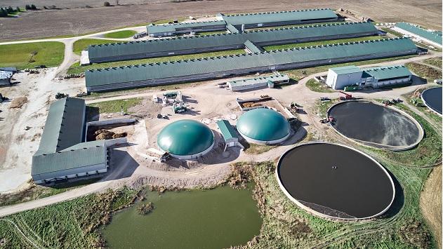 Aerial view of Stanton Farms