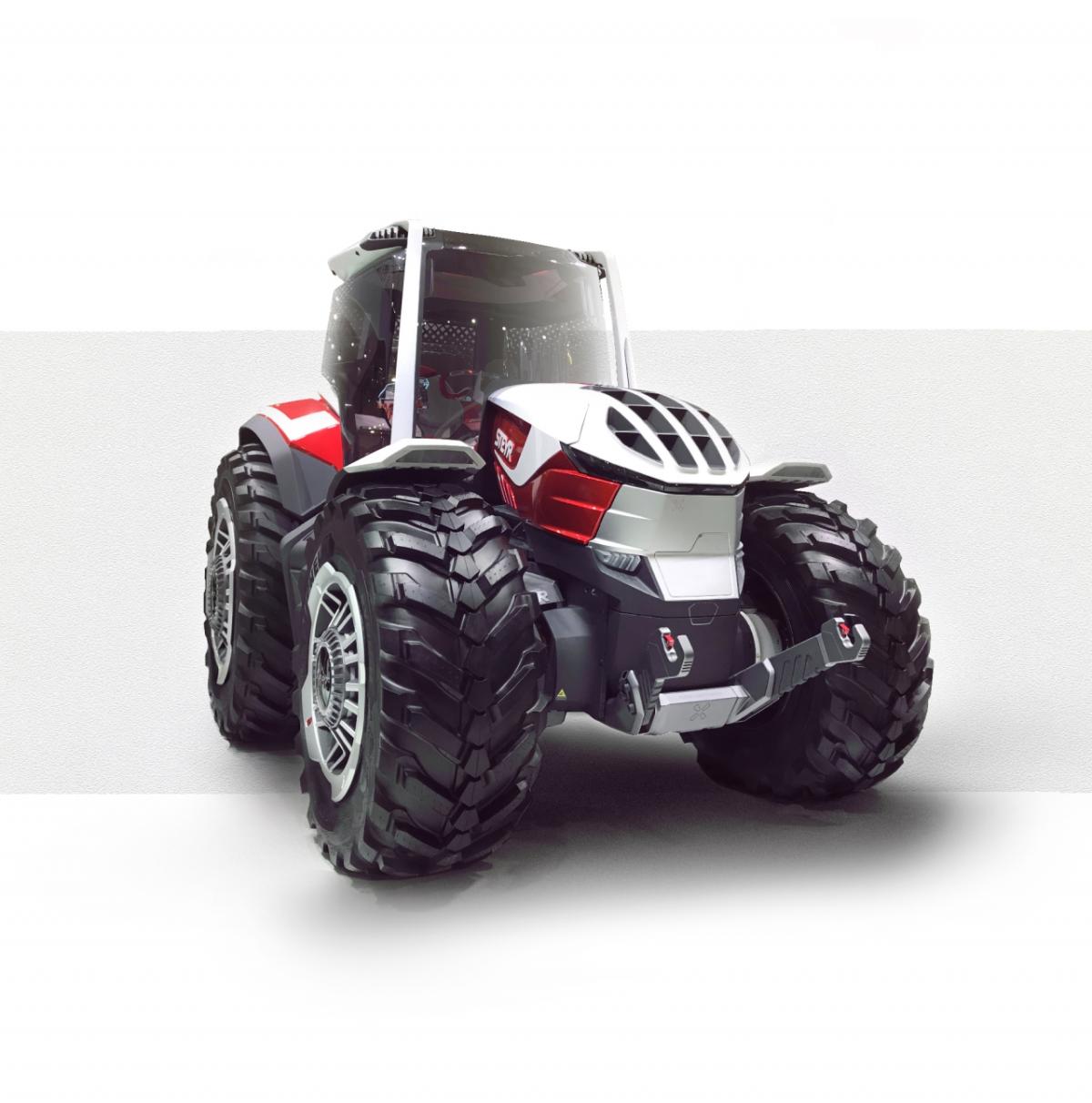 The STYER hybrid powered concept gives a vision for the future of farming.