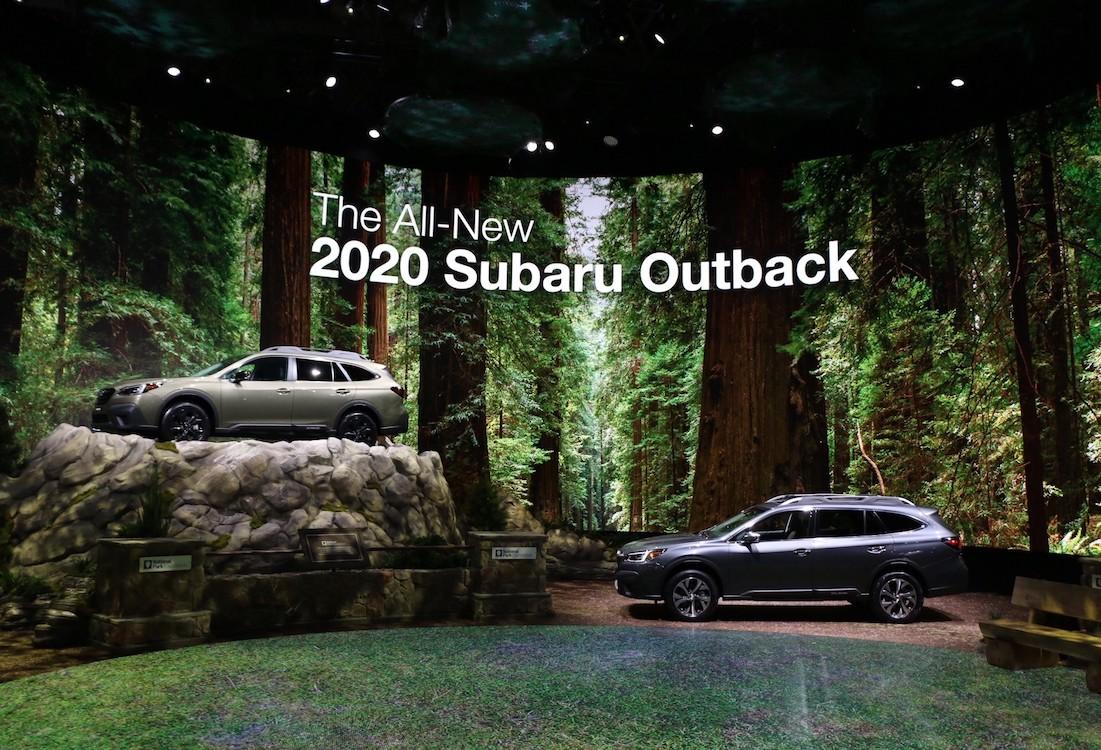 Subaru is the National Park Foundation's largest corporate partner and its NYIAS display reflects that commitment. Image and caption courtesy of The Detroit Bureau.