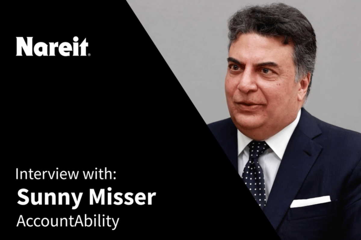  AccountAbility CEO, Sunny Misser interview with Nareit on Uncertainty & Change Facing Business Leaders