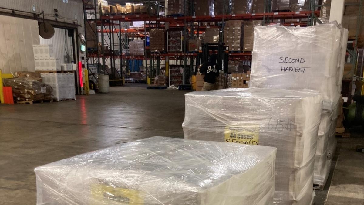 pallets of packaged supplies ready for shipping