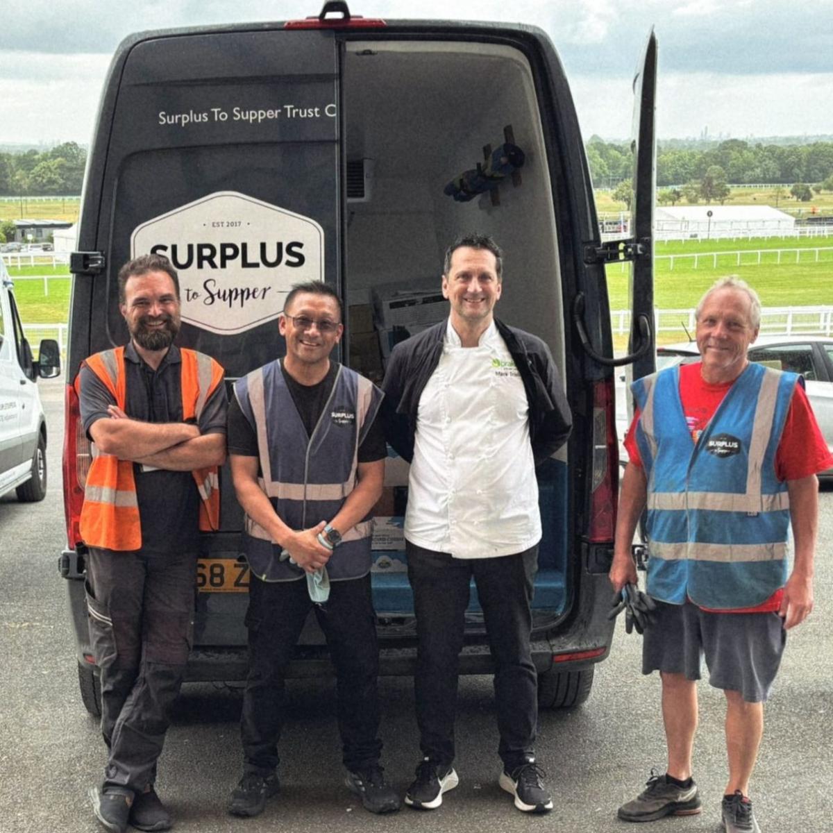 Surplus to Supper van with volunteers in front