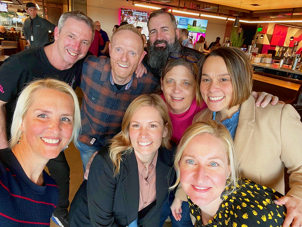 The T-Mobile Home Internet team, including (front row, from left) Paisley Madison and Kendra Lord, is helping to deliver consistent, quality internet service to underserved areas across the country.