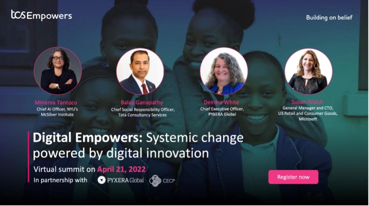 Digital Empowers: Systemic change powered by digital innovation virtual summit on April 21, 2022