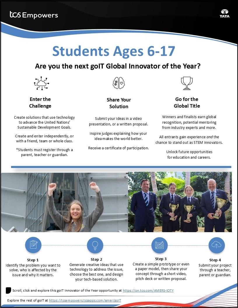 "Are you the next Global Innovator of the Year?"