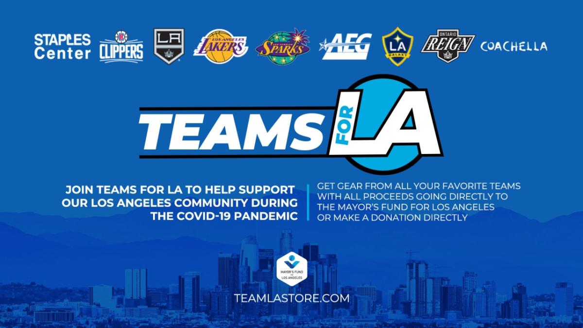 AEG, the LA Clippers, LA Galaxy, LA Kings, Los Angeles Lakers, LA Sparks and Rank + Rally recently join forces to launch the TEAMS FOR LA ON-LINE SUPERSALE to sell logoed team merchandise, as well as classic merchandise from the Coachella Valley Music and Arts Festival and the GRAMMY Awards, to benefit Mayor’s Fund for Los Angeles.