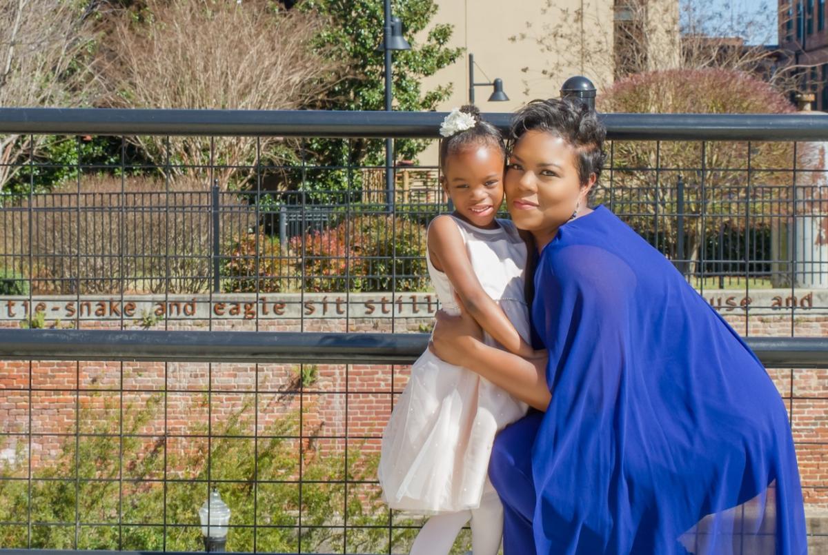 Tamara Jakes shown with her daughter.