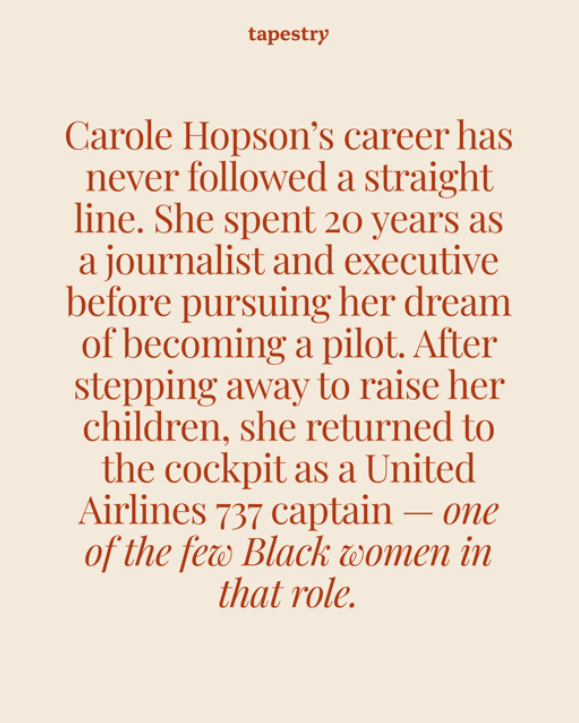 Tapestry Hosts Captain Carole Hopson for Black History Month Unscripted