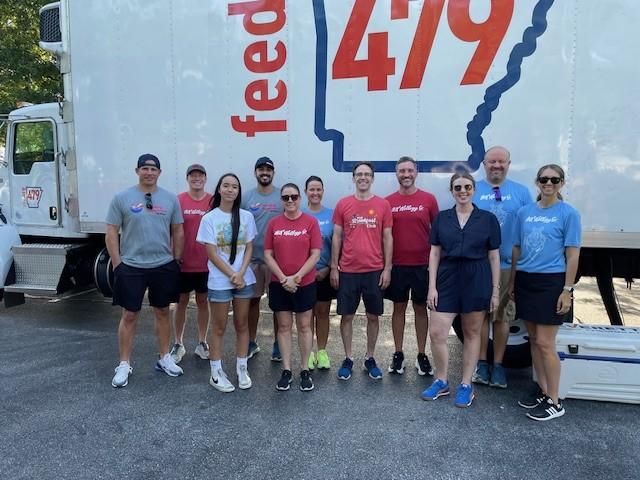 WK Kellogg Co employees volunteering with NWA Food Bank 