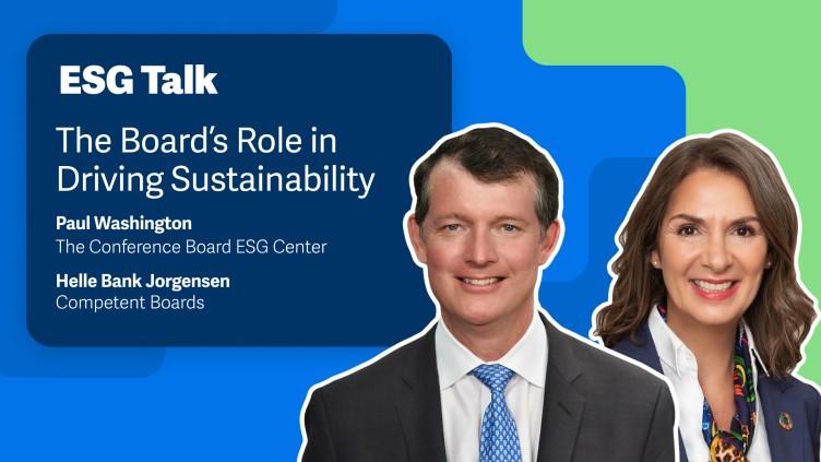 ESG Talk: The Boards Role in Driving Sustainability.