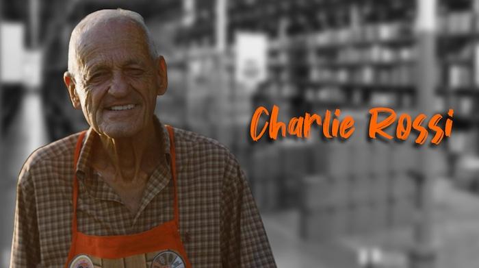 Photo of Charlie Rossi wearing his Orange Apron.