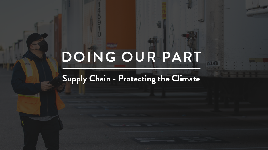 DoingOur Part: Supply Chain: Protecting the Climate