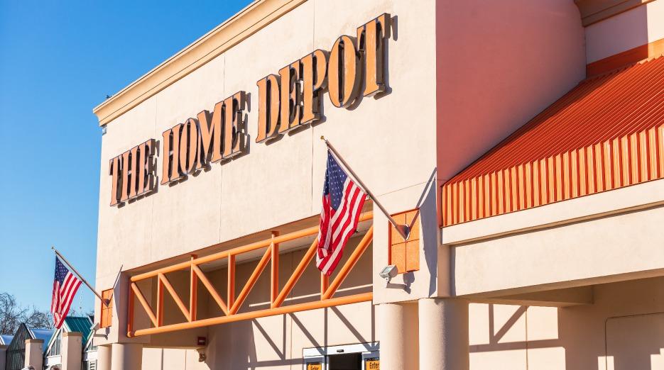 Exterior of a The Home Depot store.