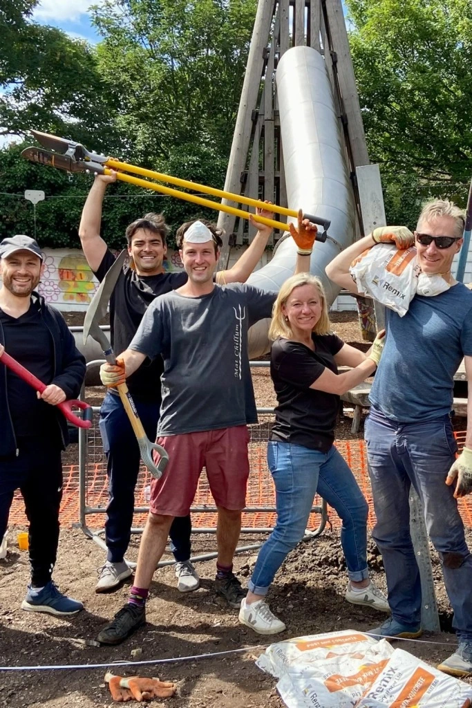 Volunteers at The Childhood Land Trust - London